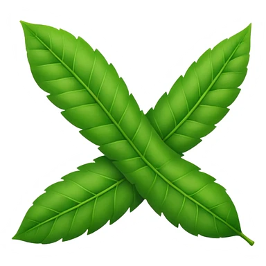 check mark made out of plants sticker