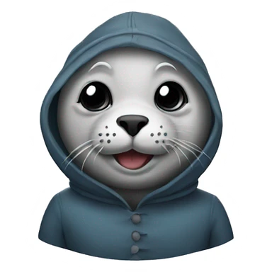 Seal wearing a costume  sticker