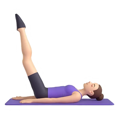 just a body in a pilates pose, no accessories sticker