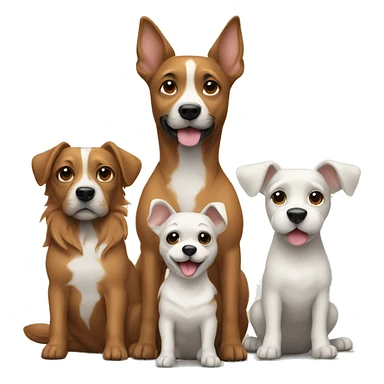Dog family sticker