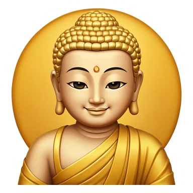 Buddha's smile sticker