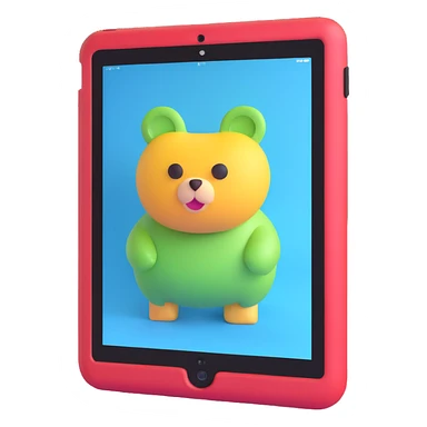 3D surreal iPad, extremely minimal, just the iPad itself, no Apple logo, no accessories, subtle surreal effect sticker