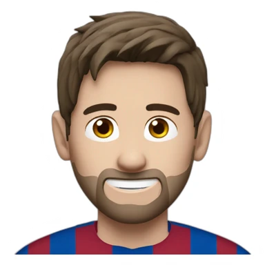 messi chauve sticker