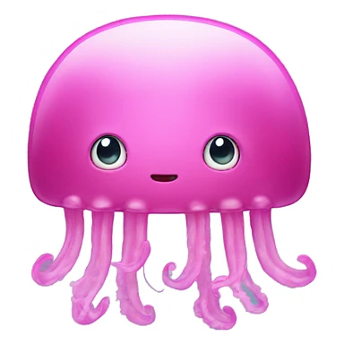 pink jellyfish sticker