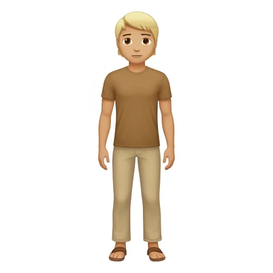 hombre cuerpo casi completo rubio sticker