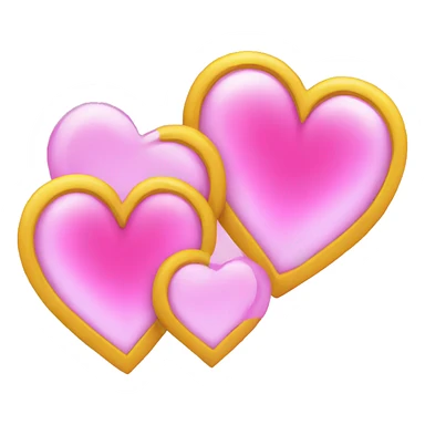 double hearts sticker