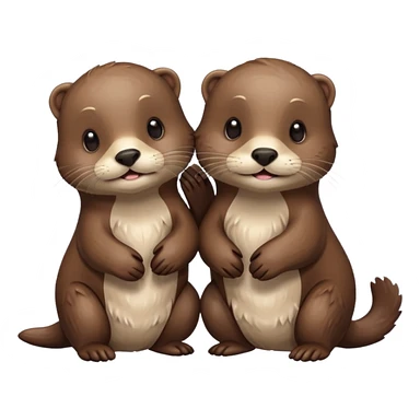 Otter love sticker