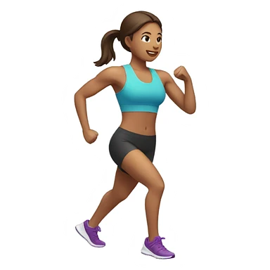 woman working out sticker