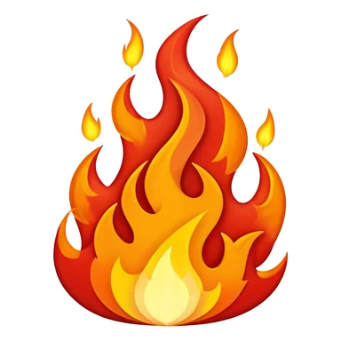 Wicked red flames sticker