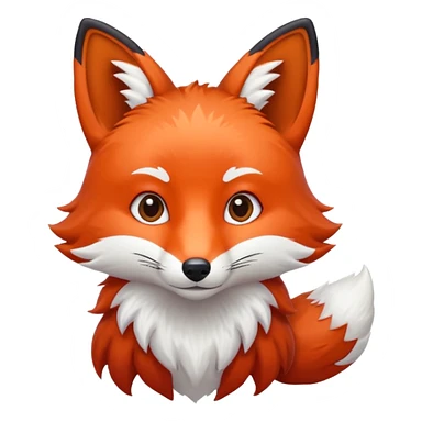 Fox in the snow  sticker