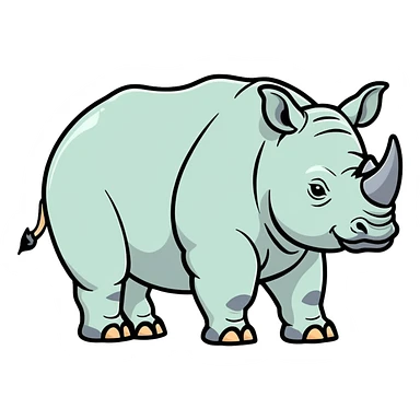 Rhinoceros Emoji sticker