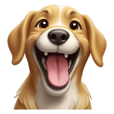 Dog laughter sticker