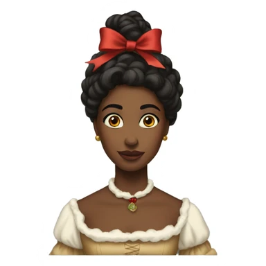 1800’s woman aesthetic Christmas  sticker