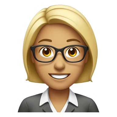 Smiling woman teacher sticker
