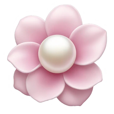 Pearl light pink flower sticker