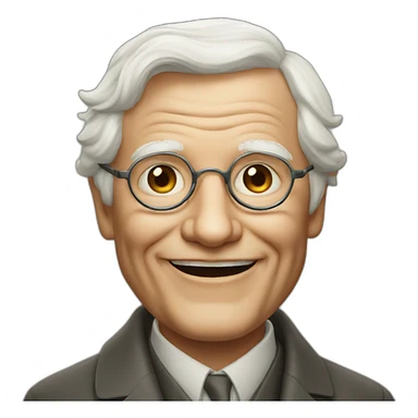 carl jung smiling sticker