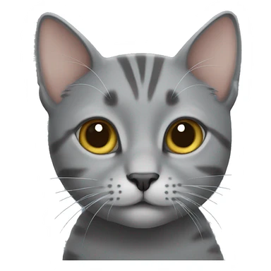 Little grey cat sticker