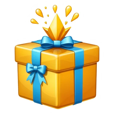 Corporate Gift icon and popper as a retro sticker  sticker