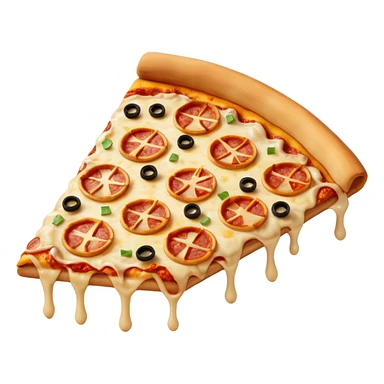 Smashed up pizza sticker