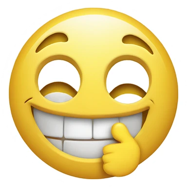 smiley face with a finger sticker