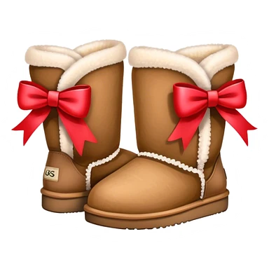 uggs with bow sticker