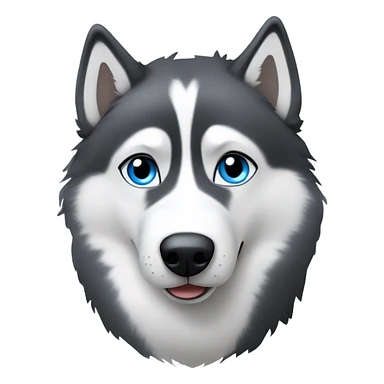 Blue eyed husky sticker