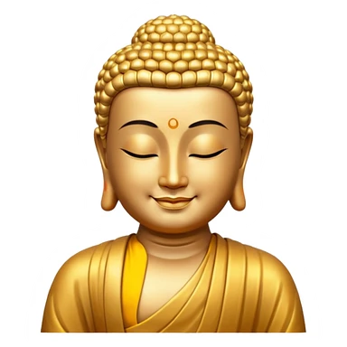 Buddha's smile sticker