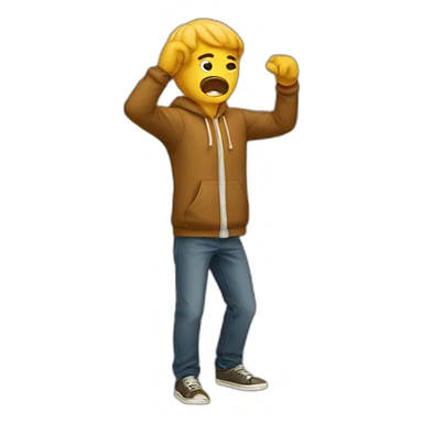 homme qui dab sticker