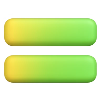 animated equals sign using the original colors of the animated arrow in 3d-emoji style sticker