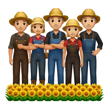 farmer group , dark characters sticker