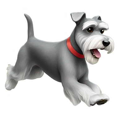 Miniature schnauzer speeding  sticker