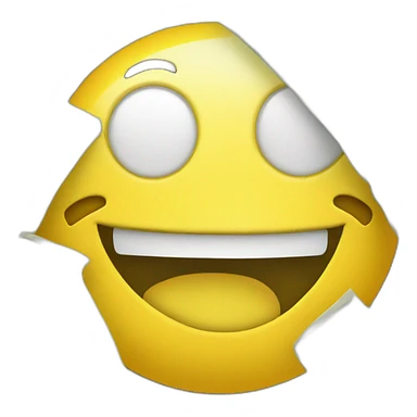 Yellow smile with money eyes sticker