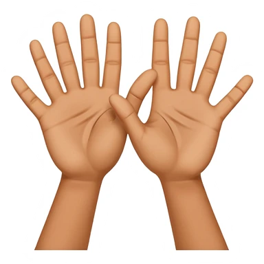 positive attitude hands sticker