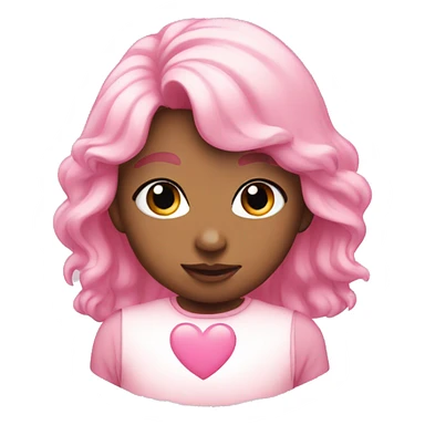 babypink heart sticker