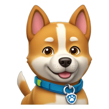 paw patrol pup shiba sticker