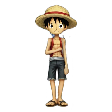Luffy's leg is on the Israeli flag sticker