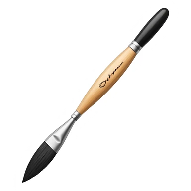 Calligraphy Brush – Long thin brush with ink on tip. sticker