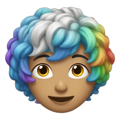 Coeur multicolore sticker