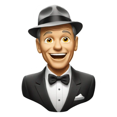 Frank Sinatra singing sticker