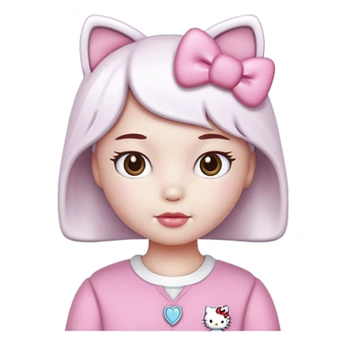  hello kitty style Human like sticker