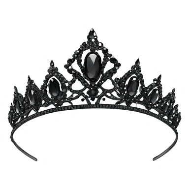 Black tiara sticker
