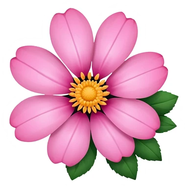 pink girly framed flower picture sticker