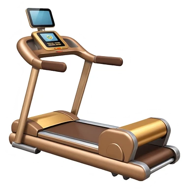 Brown running machine sticker
