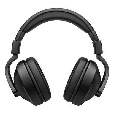 black headphones  sticker