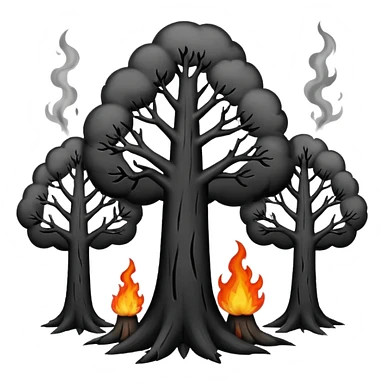 Burnt Trees sticker