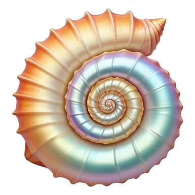 conch shell sticker