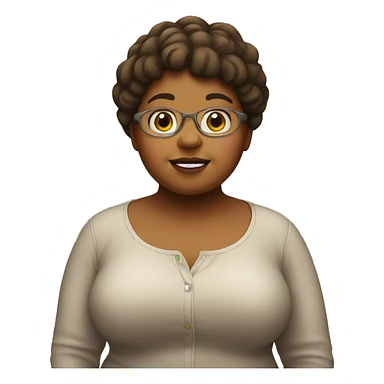 Chubby brown girl sticker