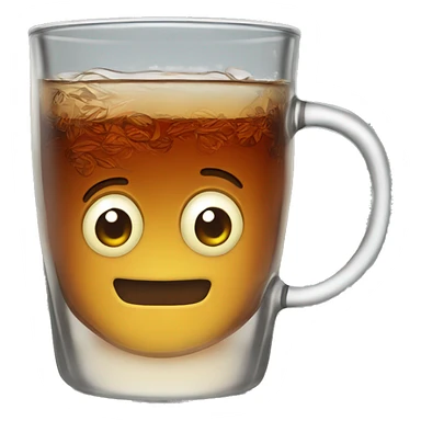 Tea in turkey glass sticker