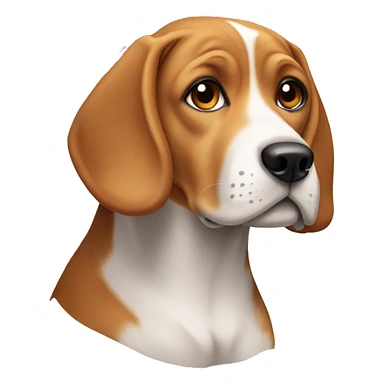 Tan beagle  sticker