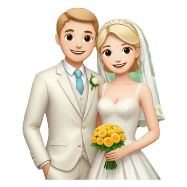 wedding bliss in the garden sticker